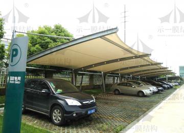 安全出行，良心護(hù)車--上海示一膜結(jié)構(gòu)有限公司停車棚